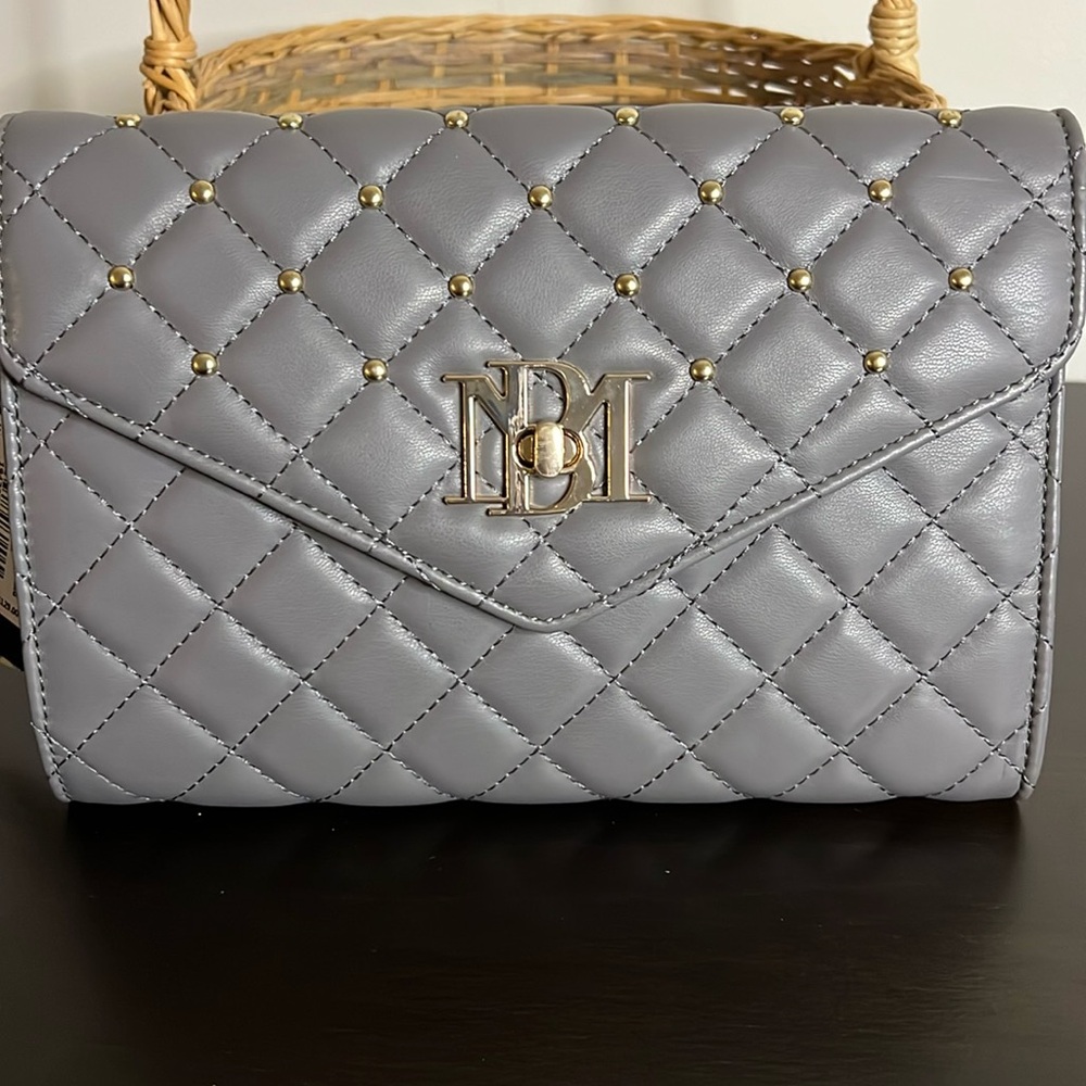 Badgley Mischa Gray Diamond Vegan Leather Crossbody